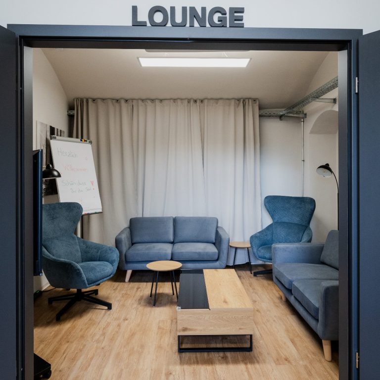 Die Lounge Die Lounge. Der lockere Sitzbereich für kreativen Austausch